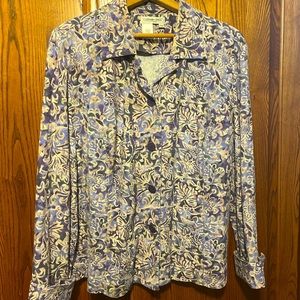 Coldwater Creek Flowered Jacket Size XL